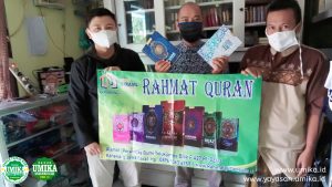 UMIKA Menerima Bantuan Al-Qur’an dari Rumah Syaamil Qur’an Karawang “Rahmat Qur’an”