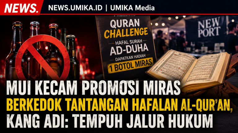 MUI Kecam Promosi Miras Berkedok Tantangan Hafalan Al-Qur’an, Kang Adi: Dorong Tempuh Jalur Hukum