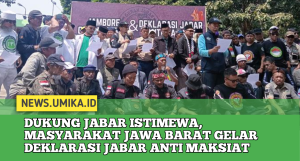 Dukung Jabar Istimewa, Masyarakat Jawa Barat Gelar Deklarasi Jabar Anti Maksiat