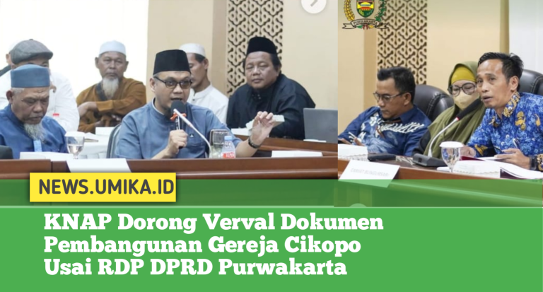 KNAP Dorong Verval Dokumen Pembangunan Gereja Cikopo Usai RDP DPRD Purwakarta